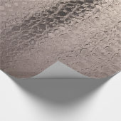 Moderne Abstracte Glam Silver Pink Blush Roos Gold Cadeaupapier (Hoek)