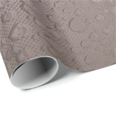Moderne Abstracte Glam Silver Pink Blush Roos Gold Cadeaupapier (Rol Hoek)