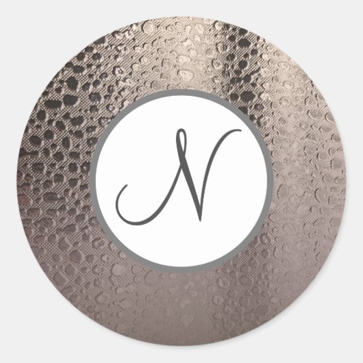 Moderne Abstracte Glam Silver Pink Blush Roos Gold Ronde Sticker (Voorkant)