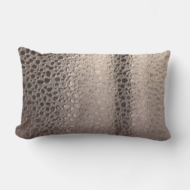 Moderne Abstracte Glam Zilver Roze Blush Rose Goud Kussen (Voorkant)