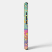 Moderne Abstracte Glitter Bloemrijke Monogram Ontw Case-Mate iPhone Case (Achterkant / Links)