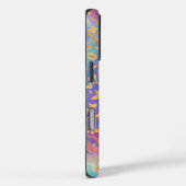 Moderne Abstracte Glitter Bloemrijke Monogram Ontw Case-Mate iPhone Case (Achterkant / Rechts)