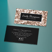 Moderne Abstracte Glitter Pattern Hair Make-up Art Visitekaartje