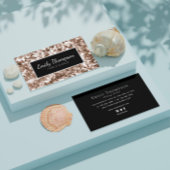 Moderne Abstracte Glitter Pattern Hair Make-up Art Visitekaartje