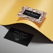 Moderne Abstracte Glitter Pattern Hair Make-up Art Visitekaartje