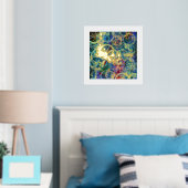 Moderne Abstracte Gold Foil kunst Folie Afdrukken (Insitu (Slaapkamer))