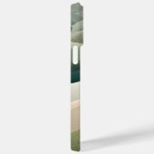 Moderne Abstracte Golfpatroon Persoonlijke Naam Case-Mate iPhone Case (Achterkant / Rechts)