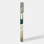 Moderne Abstracte Golfpatroon Persoonlijke Naam Case-Mate iPhone Case (Achterkant / Rechts)