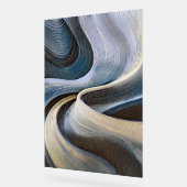 Moderne abstracte golvende textuurontwerp acryl bord (Hoek)