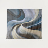Moderne abstracte golvende textuurontwerp wandkleed (Voorkant (horizontaal))