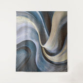Moderne abstracte golvende textuurontwerp wandkleed (Voorkant)