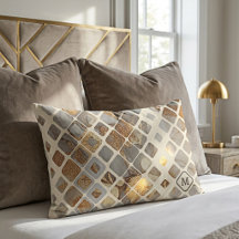 Moderne Abstracte Gouden en Marmeren Monogram