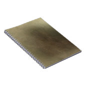 Moderne Abstracte gouden textiel Notitieboek (Rechterzijde)