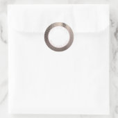 Moderne Abstracte goudroze roze roze goudvormetike Ronde Sticker (Tas)