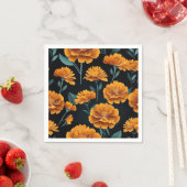 Moderne Abstracte goudsbloem Servet (Insitu)