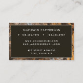 Moderne Abstracte grafische kaart met koper Visitekaartje (Achterkant)