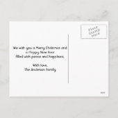 Moderne, abstracte, grappige kerstrendierbubels feestdagenkaart (Achterkant)