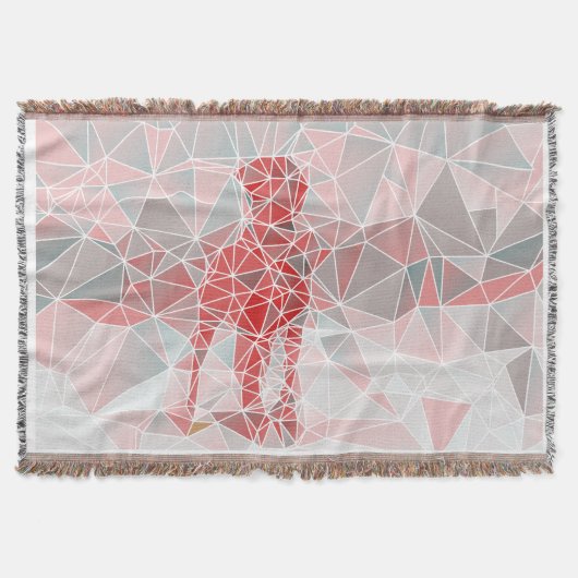 Moderne Abstracte Great Dane Dekbed Deken (Voorkant)