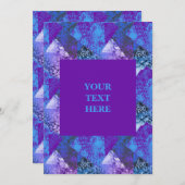 Moderne Abstracte Gritty Grunge Kaart (Voorkant / Achterkant)