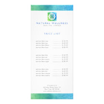 Moderne Abstracte Groene/Blauwe Bloemen Logo Welln