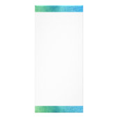 Moderne Abstracte Groene/Blauwe Bloemen Logo Welln Reclamekaart (Achterkant)