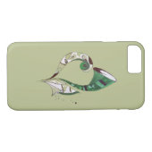 Moderne abstracte groene handtekeninktafbeelding Case-Mate iPhone case (Achterkant (Horizontaal))
