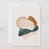 Moderne abstracte groene kerstfeestdag met fotogra aankondiging (Achterkant)