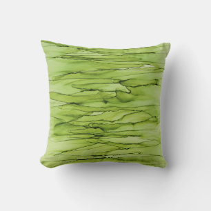 Moderne, Abstracte, groene stijl Kussen