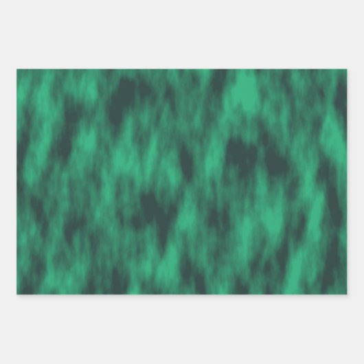 Moderne abstracte, groene strokleurstof inpakpapier vel (Voorkant 3)