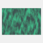 Moderne abstracte, groene strokleurstof inpakpapier vel (Voorkant)