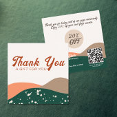 Moderne Abstracte groene Terra Cotta Yoga Kortingskaartje