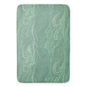 Moderne Abstracte groene wervelingen marmeren patr Badmat (Voorkant Verticaal)