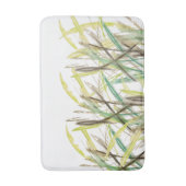 Moderne Abstracte Groenelementen Waterverf Handges Badmat (Voorkant Verticaal)