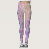 Moderne Abstracte Grunge Pastels Leggings (Voorkant)