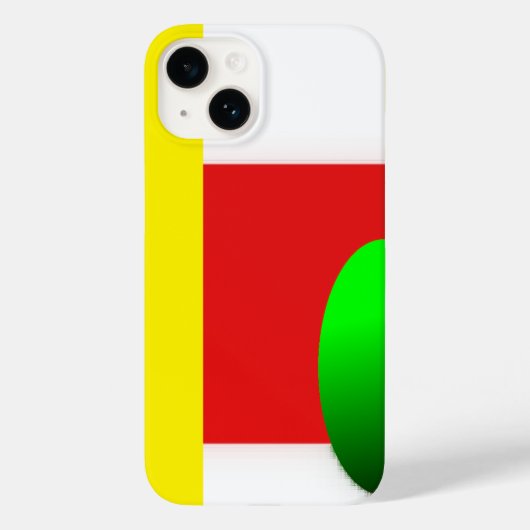 Moderne Abstracte halve cirkelrechthoek Case-Mate iPhone Case (Achterkant)