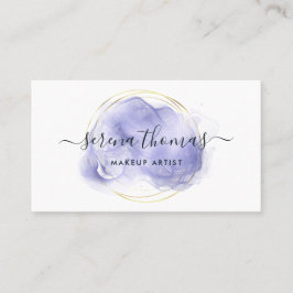 Moderne Abstracte handtekening Lavender Gold Visitekaartje