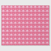 Moderne Abstracte harten - Azalea Pink Cadeaupapier (Vlak)
