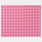 Moderne Abstracte harten - Azalea Pink Fleece Deken (Voorkant (Horizontaal))