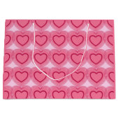 Moderne Abstracte harten - Azalea Pink Groot Cadeauzakje (Voorkant)