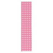 Moderne Abstracte harten - Azalea Pink Korte Tafelloper (Voorkant)
