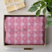 Moderne Abstracte harten - Azalea Pink Tissuepapier (Geschenk)