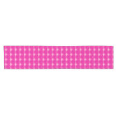Moderne Abstracte harten - Fuchsia roze Korte Tafelloper (Horizontaal)