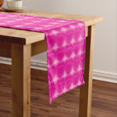 Moderne Abstracte harten - Fuchsia roze Korte Tafelloper (Voorbeeld)