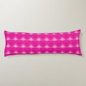 Moderne Abstracte harten - Fuchsia roze Lichaamskussen (Achterkant)