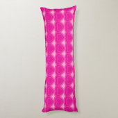 Moderne Abstracte harten - Fuchsia roze Lichaamskussen (Achterkant (Verticaal))