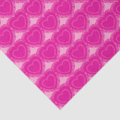 Moderne Abstracte harten - Fuchsia roze Tissuepapier (Detail)