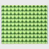 Moderne Abstracte harten - Lime Green Cadeaupapier (Vlak)