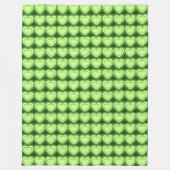 Moderne Abstracte harten - Lime Green Fleece Deken (Voorkant)