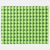 Moderne Abstracte harten - Lime Green Fleece Deken (Voorkant (Horizontaal))