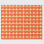 Moderne Abstracte harten - Mandarijns Sinaasappel Cadeaupapier (Vlak)